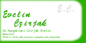 evelin czirjak business card